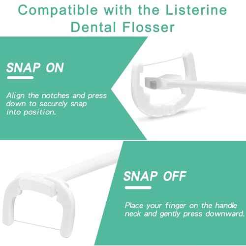 Ultraclean Access Flosser Refill Heads, Effective Plaque Removal for Proper Oral Care & Hygiene, Durable Flosser Refill Heads, PFAS Free, 130ct