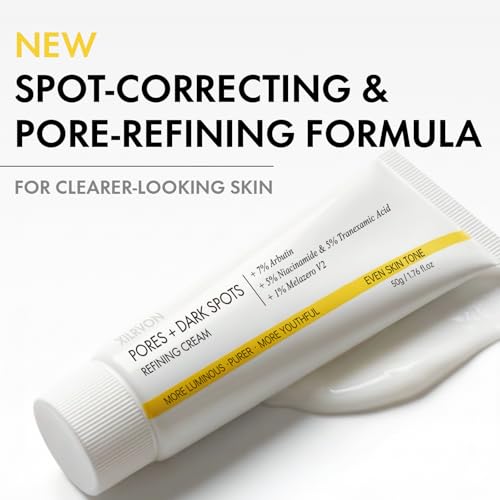 2PCS Pores + Dark Spots Refining Cream with Arbutin, Niacinamide, Tranexamic Acid & Melazero | Pore-Minimizing, Gentle & Hydrating Daily Moisturizer, Suitable for Sensitive Skin, 50g*2 (2 Pack)