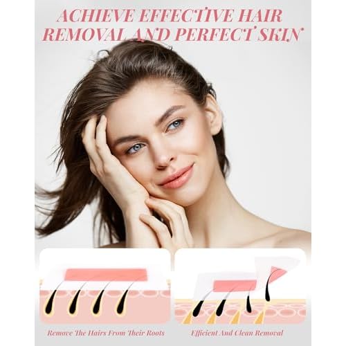 40PCS Facial Wax Strips for Hair Removal, Facial Hair Removal for Women, Waxing Kit for Women's Face, Bikini, Chest, Body, Arms, Legs, Back | 40ct Waxing Strips & 4 calming Oil Wipes