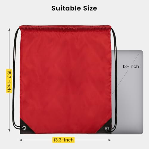 Vorspack 10-Pack Drawstring Bags - 15.7x13.3 Inches, 10 Colors