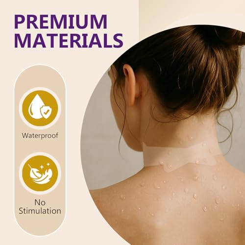 ARIOS Neck Lift Tape, 20Pcs Reusable & Waterproof Neck Tape Lifting Invisible, Breathable Elastic Ne-ck Lift Strips for Sagging Skin & Double Chin, Instant Firm and Define Jawline