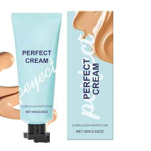 Supreme CC Waterproof Concealer Cream, Creme All-Over Complexion Perfector, Hydrating Full Coverage Concealer, Long-Lasting CC Cream Foundation, Transfer-Resistant Skin Tint