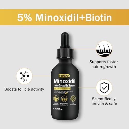 5% Minoxidil Hair Growth Serum for Men & Women - 3 Pack