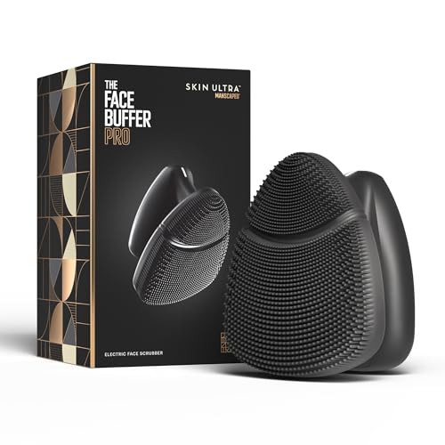 MANSCAPED Face Buffer PRO - Electric Sonic Silicone Face Scrubber for Men
