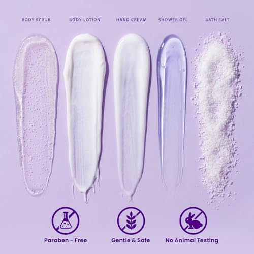 Lavender Spa Gift Basket 11-Piece Set for Women