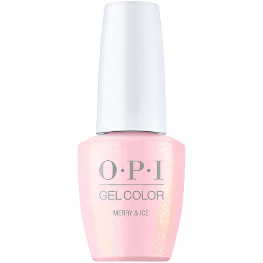 OPI Gel Color, Merry & Ice, Pink Nail Polish, Jewel Be Bold Holiday '22 Collection, 0.5 fl oz.