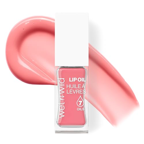 wet n wild Fuzzy Pillow Lip Oil - Hydrating, Lightweight Formula with 7 Oils