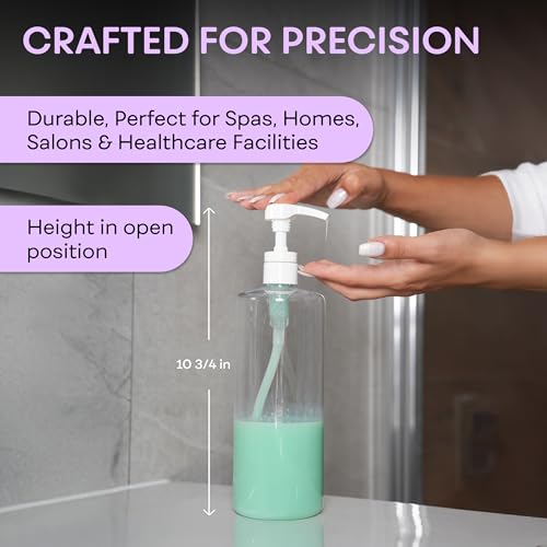 BRIGHTFROM 32 oz Pump Bottles, BPA-Free Shampoo Dispensers, 2 Pack