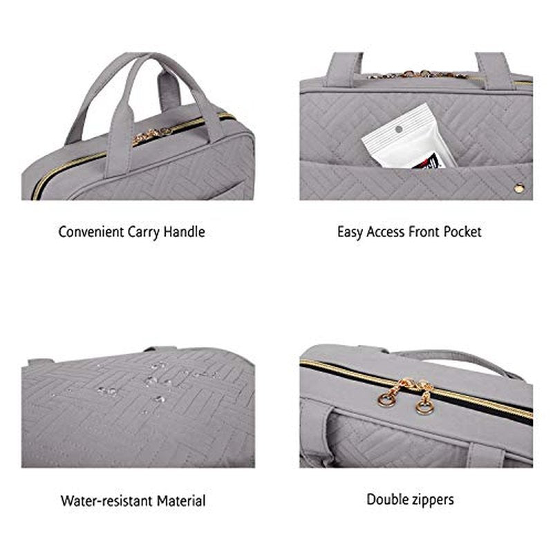 BAGSMART Toiletry Bag with Hanging Hook, Water-Resistant Organizer