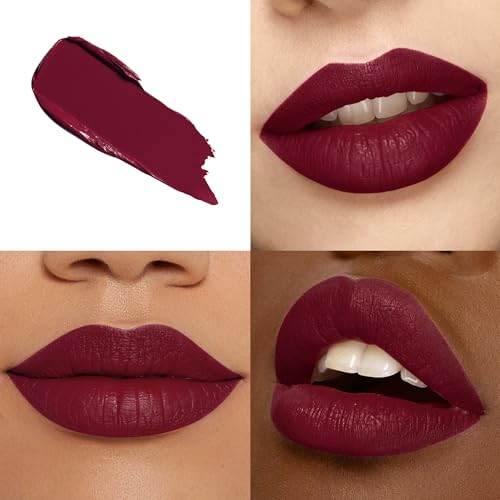 Burgundy Matte Liquid Lipstick - 16 Hour Long Lasting, Cruelty Free