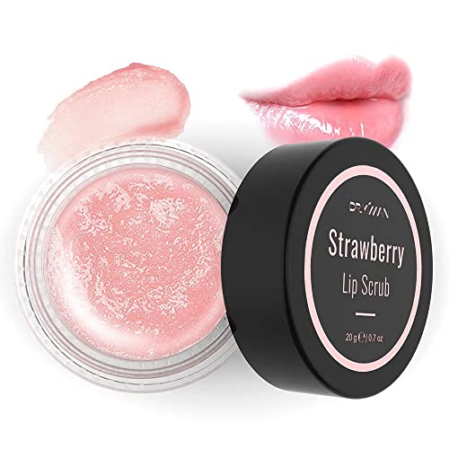 Strawberry Lip Scrub - Exfoliating Moisturizer for Dry, Chapped Lips