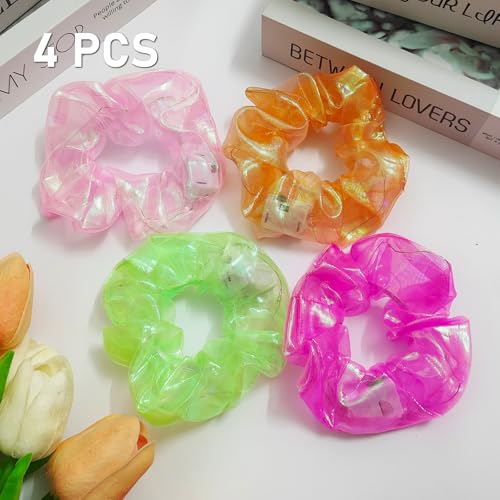Asawira LED Hair Scrunchies - 4 Pack with 3 Light Modes