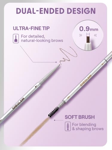 SHEGLAM MicroDefine 0.9mm Brow Pencil in Taupe