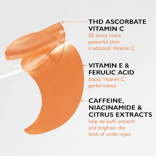 Peter Thomas Roth | Potent-C¢â Power Brightening Hydra-Gel Eye Patches | Eye Mask Patches for Under-Eye Bags and Fine Lines | Brightens The Look of Dark Circles