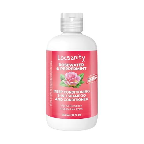 Locsanity Rosewater Peppermint 2-in-1 Shampoo & Conditioner for Locs