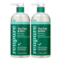 Renpure Tea Tree & Mint Body Wash - Cleanses, Invigorates & Refreshes Skin Without Over-Drying - For All Skin Types - Tea Tree Leaf Oil, Spearmint Leaf Oil - 24 Fl Oz each, 2 Pack