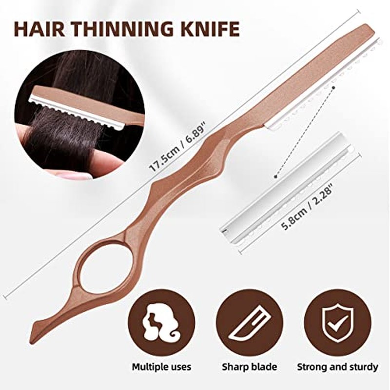 Professional Stainless Steel Hair Cutting Scissors Set - 4-Piece Salon Shears for All Hair Types