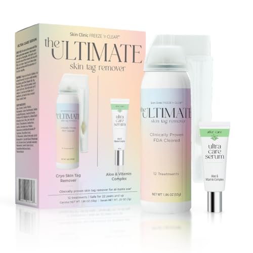 Skin Clinic Freeze 'n Clear Cryogenic Skin Tag Removal Kit with Post-Treatment Serum