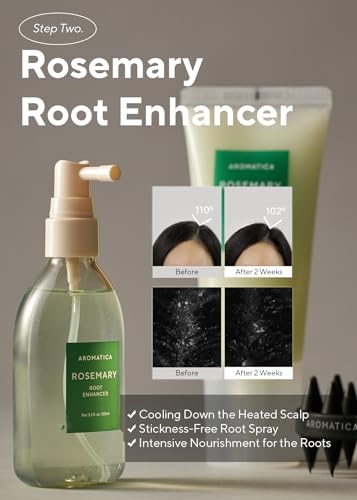 AROMATICA Rosemary Scalp Care Gift Set with Massager
