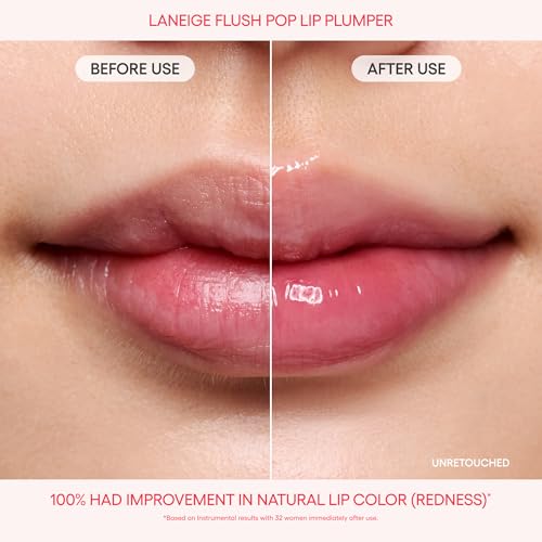 LANEIGE Flush Pop Peptide Lip Gloss - Plumping & Cooling
