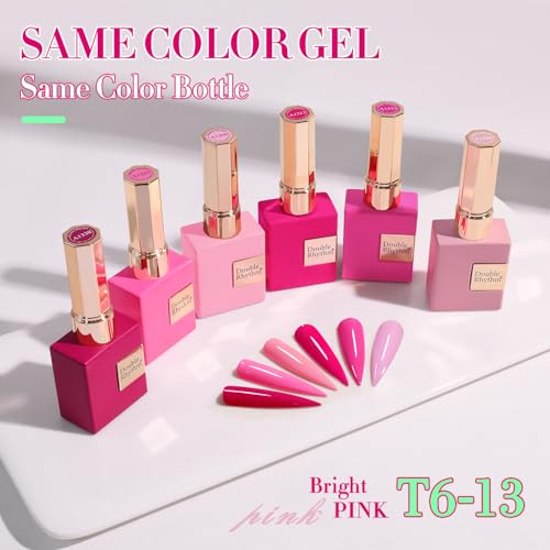 Double Rhythm 6 Pcs 15 ML Gel Polish Set Same Color Bottle Soak Off