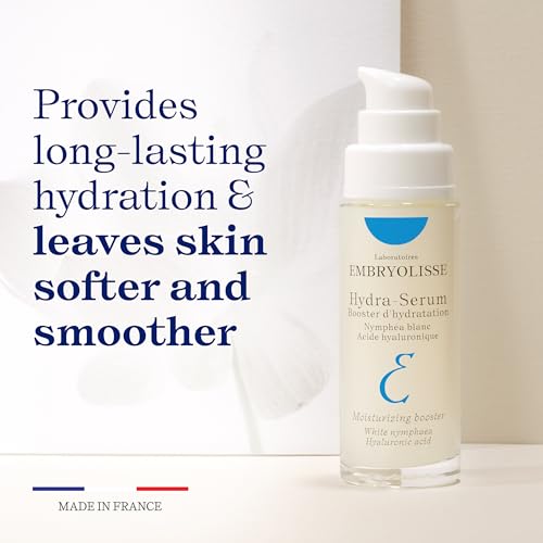Embryolisse Hydra-Serum, Ultra-Hydrating Lightweight Hyaluronic Acid Facial Serum with White Water Lily, For Oily to Combination Skin, 1.01 Fl Oz