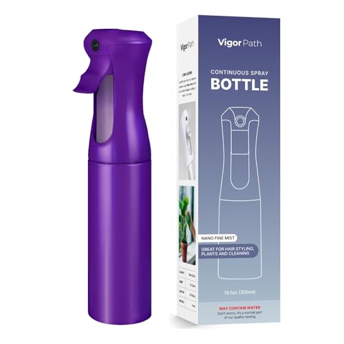 VIGOR PATH Continuous Fine Mist Spray Bottle - 300ml Dark Purple