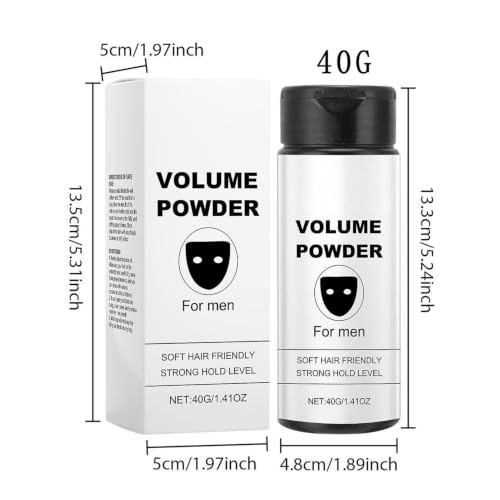 Men's Hair Texture Powder - Volumizing Styling Powder for Fuller Hair