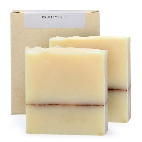 AUTHENTIC BATH & SOAP - Donkey Milk Soap Bar - Cold Processed, Natural, Anti-Aging & Nourishing for All Skin types, Men & Women, Cruelty Free, Face & Body Wash. (Pack of 2) 4.2 Oz Each