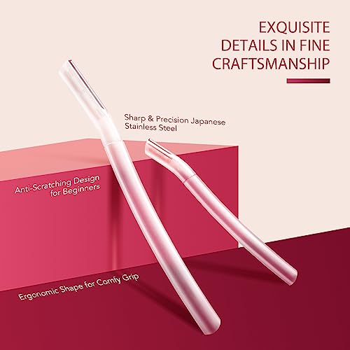6 Count Dermaplaning Razors for Women - Exfoliation & Hair Removal