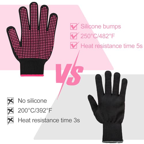 Heat Resistant Gloves for Hair Styling & Sublimation - 4 Pack