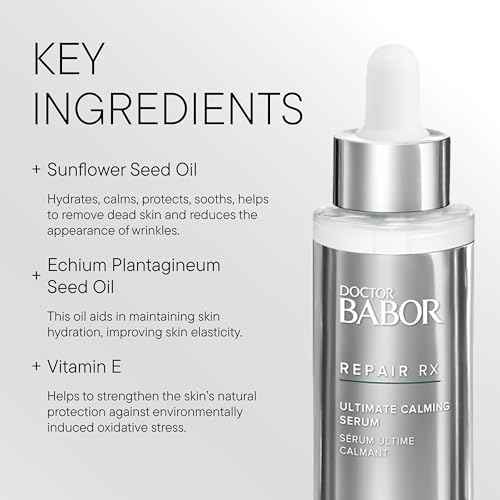 DOCTOR BABOR REPAIR RX Ultimate Calming Serum, with Vitamin B and Almond Oil, Reduces Skin Sensitivity and Calms Stressed and Scarred Skin, Fragrance and Synthetic Color Free