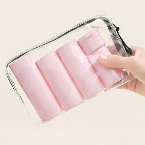 5-Pack TSA Approved Travel Bottles - Leak Proof Toiletry Containers