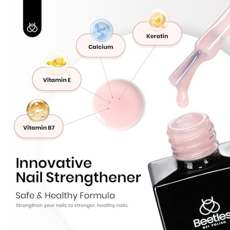 Beetles Rubber Base Gel Nail Polish - 6 Nude Colors