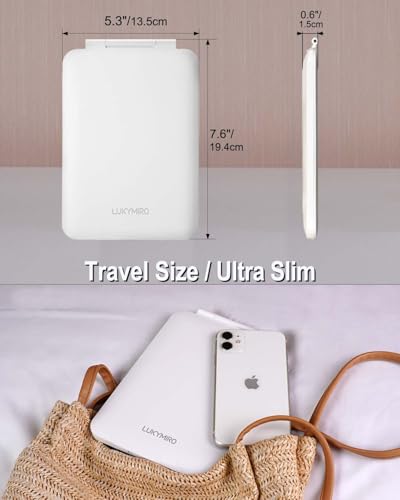 Travel LED Makeup Mirror 7x5 Rechargeable Portable