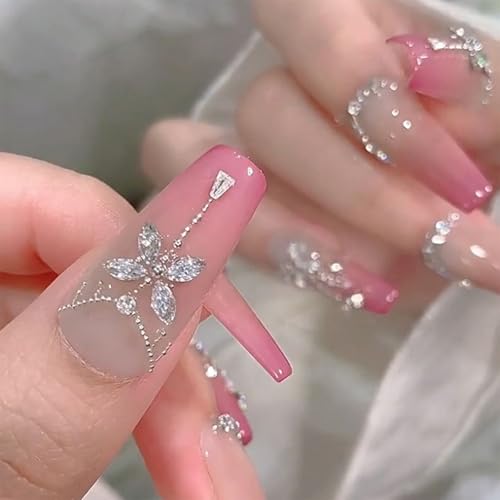 HNUIX Nail Rhinestones - 3D Multi Shapes, Flat Back, Mini Shiny Zircon Rhinestones, Caviar Beads, Crystals Nail Gems, for Nail Art