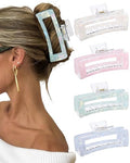 Molans 5 Inch Large Hair Claw Clips for Thick Hair (4 Pack)