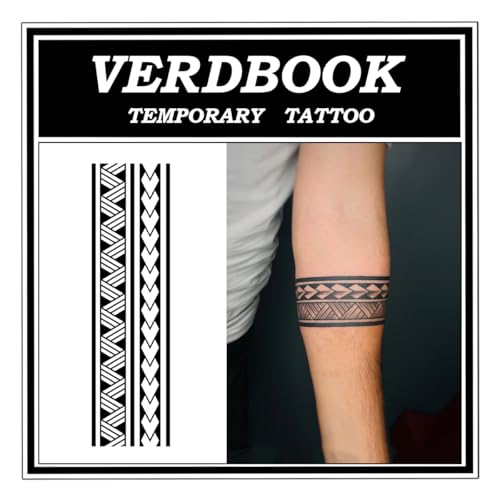 Waterproof Temporary Tattoos - 2 Sheet Kit, 7-15 Day Semi-Permanent Body Stickers