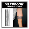 Waterproof Temporary Tattoos - 2 Sheet Kit, 7-15 Day Semi-Permanent Body Stickers