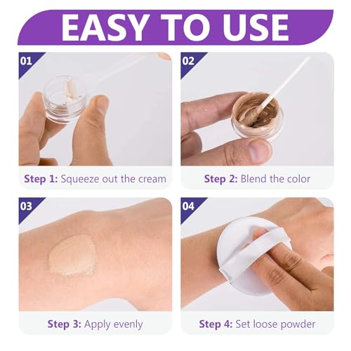 Waterproof Tattoo Cover Up Makeup - 2 Color Concealer Set