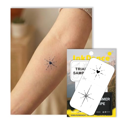 Semi-Permanent Tattoo Set of 2 - Waterproof Plant-Based Ink