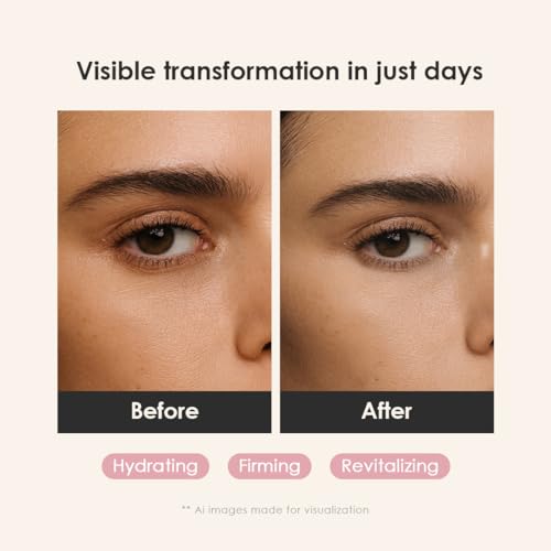 glowiest Dream Glow Collagen 82 Eye Cream- French Collagen eye cream Dark Circle under eye treatment korean eye cream, Glowing Day and Night Care Not Tested on Animals -0.7oz./20g