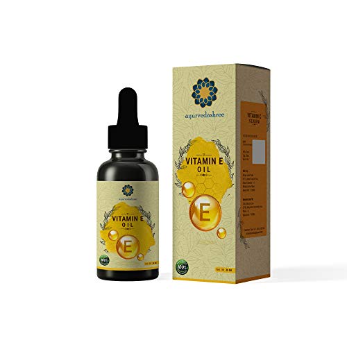 Vitamin E Oil for Skin and Body 30 ML with Almond Oil, Argan Oil & Grape Seed Oil - Best way to Treat Dry Skin and Scars