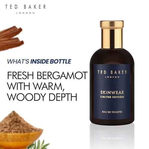 Ted Baker Skinwear Limited Edition EDT, Unique and Masculine Fragrance, Notes of Fresh Bergamont, Spicy Pepper and Warm Pepper, 3.38 fl oz
