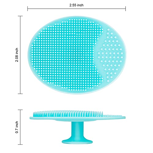 Multi-Colored Silicone Face Scrubber Set - Deep Cleansing & Exfoliating Pads