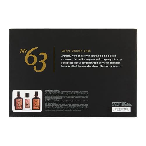 Pre de Provence No. 63 Men¡¯s Gift Set ? Shower Gel, Eau de Toilette & Body Lotion ? 3-Piece Grooming Kit with Masculine Fragrance