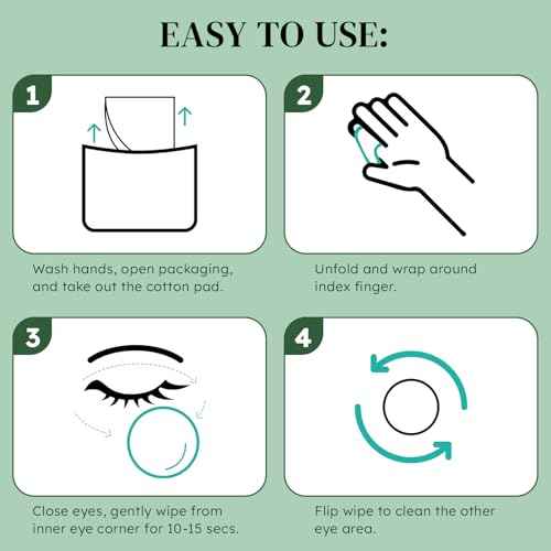 30PCS Eyelid Wipes for Dry Eyes & Blepharitis Relief, Tea Tree Oil Eyelid Cleansing Wipes, Soothes Face Cleansing Wipe, Dual Use Eyelid & Lash Wipe, Daily Eye Care for Women Men, Travel Essentials