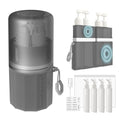 4-in-1 Travel Toiletry Dispenser Set - TSA Approved, Leak-Proof