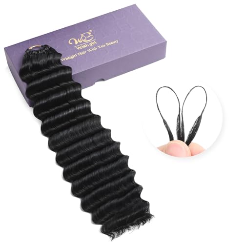 Deep Wave Human Crochet Hair 16 Inch 60g | Pre-Separated Extensions