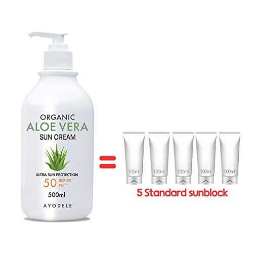 Ayodele Aloe Vera SPF50+ PA+++ Body and Face Sunscreen 16.9 oz